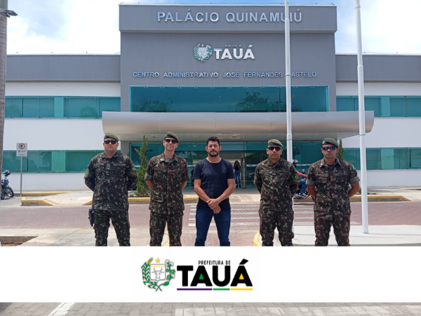 CHEFE DO PRM DE CRATEÚS VISITA A JUNTA DO SERVIÇO MILITAR DE TAUÁ